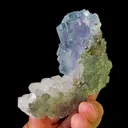 Natural Blue Phantom Fluorite Mineral Specimen,High Quality Stepped Specimen:YAOGANGXIAN (75*80*70mm) - image 3