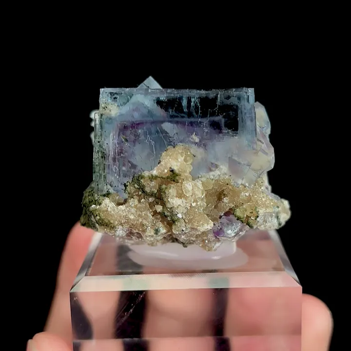 Natural Blue Phantom Fluorite, Mineral Specimen:Yaogangxian,Hunan (40*35*30MM) - image 3