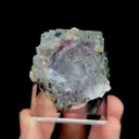 Natural Blue Phantom Fluorite, Mineral Specimen:Yaogangxian,Hunan (40*35*30MM) - image 5