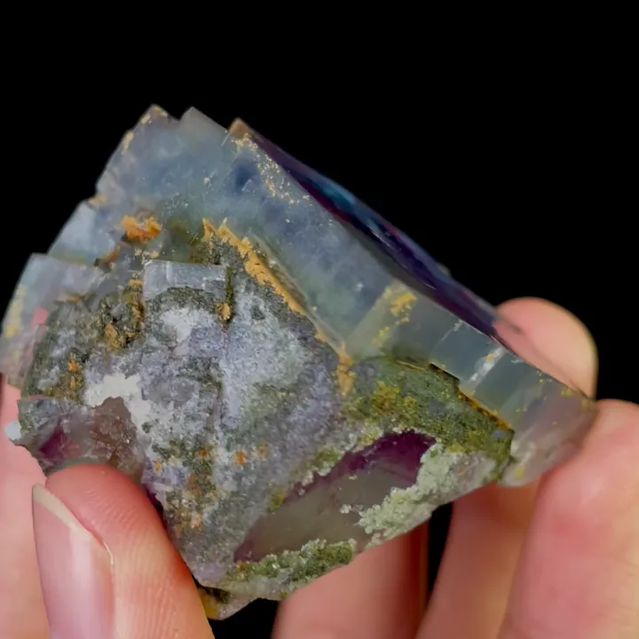 Natural Blue Phantom Fluorite, Mineral Specimen:Yaogangxian,Hunan (40*35*35MM) - image 2