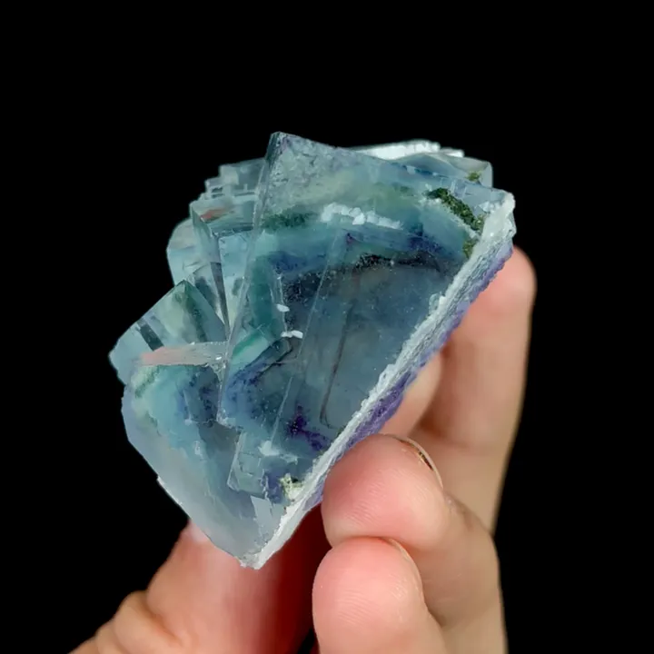 Natural Blue Phantom Fluorite, Mineral Specimen:Yaogangxian,Hunan (40*40*30MM) - image 4