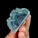 Natural Blue Phantom Fluorite, Mineral Specimen:Yaogangxian,Hunan (40*40*30MM) - image 4