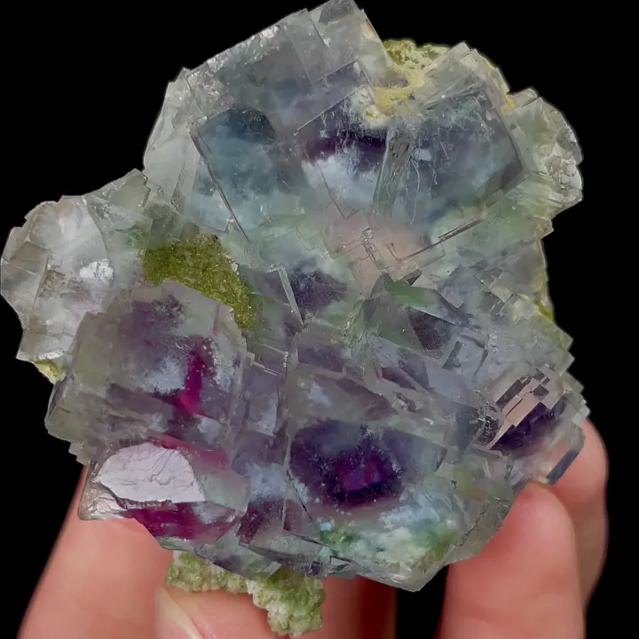 Natural Blue Phantom Fluorite, Mineral Specimen:Yaogangxian,Hunan (50*50*20MM) - image 3