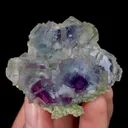 Natural Blue Phantom Fluorite, Mineral Specimen:Yaogangxian,Hunan (50*50*20MM) - image 1
