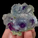 Natural Blue Phantom Fluorite, Mineral Specimen:Yaogangxian,Hunan (50*50*20MM) - image 2