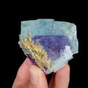 Natural Blue Phantom Fluorite, Mineral Specimen:Yaogangxian,Hunan (50*50*35MM) - image 5