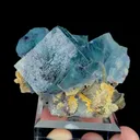 Natural Blue Phantom Fluorite, Mineral Specimen:Yindu,China (60*40*40MM) - image 4