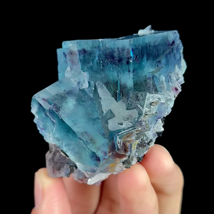 Natural Blue Phantom Fluorite, Mineral Specimen:Yindu,Inner Mongolia (35*50*50MM) - image 2