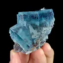 Natural Blue Phantom Fluorite, Mineral Specimen:Yindu,Inner Mongolia (35*50*50MM) - image 2