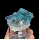 Natural Blue Phantom Fluorite, Mineral Specimen:Yindu,Inner Mongolia (55*35*30MM) - image 2