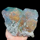 Natural Blue Phantom Fluorite, Pyrite and Calcite,Mineral Specimen:Fujian,China (150*125*80MM) - image 1