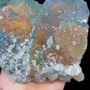 Natural Blue Phantom Fluorite, Pyrite and Calcite,Mineral Specimen:Fujian,China (150*125*80MM) - image 3