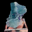 Natural Blue Phantom Fluorite & Quartz and Mica,Mineral Specimen: Yindu,Inner Mongolia (55*30*40MM) - image 3
