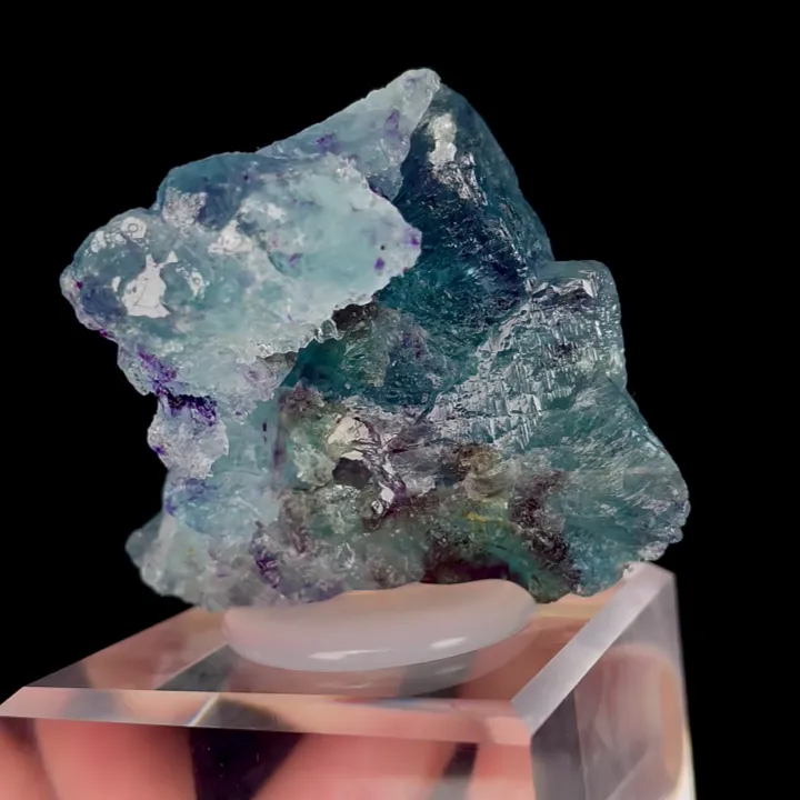 Natural Blue Phantom Fluorite & Quartz and Mica,Mineral Specimen: Yindu,Inner Mongolia (55*30*40MM) - image 4