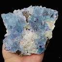 Natural Blue Phantom Fluorite with Arsenopyrite Symbiosis comes from Inner Mongolia,China 115*100*30MM - image 3