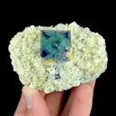 Natural Blue Phantom Fluorite with Mica and Quartz, Mineral Specimen: Inner Mongolia,China (70*50*35MM) - image 5