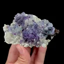 Natural Blue Phantom Fluorite with Quartz and Arsenopyrite Mineral Specimen,High Quality Specimen,YINDU,INNER MONGOLIA,CHINA(95*55*25mm) - image 1