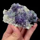 Natural Blue Phantom Fluorite with Quartz and Arsenopyrite Mineral Specimen,High Quality Specimen,YINDU,INNER MONGOLIA,CHINA(95*55*25mm) - image 3