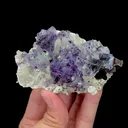 Natural Blue Phantom Fluorite with Quartz and Arsenopyrite Mineral Specimen,High Quality Specimen,YINDU,INNER MONGOLIA,CHINA(95*55*25mm) - image 4