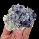 Natural Blue Phantom Fluorite with Quartz and Arsenopyrite Mineral Specimen,High Quality Specimen,YINDU,INNER MONGOLIA,CHINA(95*55*25mm) - image 2