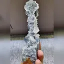 Natural Blue Phantom Fluorite with Quartz and Coloured Pyrite Symbiosis comes from Fujian,China 55*40*145MM - image 3