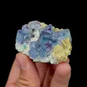 Natural Blue Phantom Fluorite,Cube Mineral Specimen,High Quality Specimen: NEIMENGGU YINGDU,China (61*41*24mm) - image 3