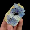 Natural Blue Phantom Fluorite,Cube Mineral Specimen,High Quality Specimen: NEIMENGGU YINGDU,China (61*41*24mm) - image 2