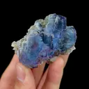 Natural Blue Phantom Fluorite,Ladder Pattern Mineral Specimen:YAOGANGXIAN (50*40*30mm) - image 4