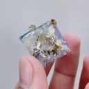 Natural Blue Phantom Fluorite,Mineral Specimen: Yindu,Inner Mongolia (20*20*15MM) - image 6