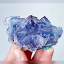 Natural Blue Phantom Fluorite,Mineral Specimen: Yindu,Inner Mongolia (70*40*30MM) - image 5