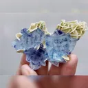Natural Blue Phantoms Fluorite and Siderite Symbiosis comes from Yindu, Inner Mongolia 70*40*10MM - image 3