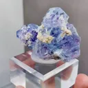 Natural Blue Purple Cubic Fluorite comes from Yaogangxian,Hunan 60*27*35MM - image 2