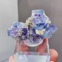 Natural Blue Purple Cubic Fluorite comes from Yaogangxian,Hunan 60*27*35MM - image 3