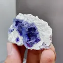 Natural Blue Purple Cubic Fluorite comes from Yindu,Inner Mongolia 50*15*30MM - image 2
