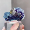 Natural Blue Purple Cubic Fluorite comes from Yindu,Inner Mongolia 55*35*30MM - image 4