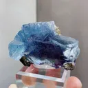 Natural Blue Purple Cubic Fluorite comes from Yindu,Inner Mongolia 55*35*30MM - image 1