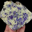 Natural Blue Purple Fluorite and Mica Mineral Specimen,High Quality Specimen,YINDU,INNER MONGOLIA,CHINA(102*90*34mm) - image 3
