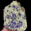Natural Blue Purple Fluorite and Mica Mineral Specimen,High Quality Specimen,YINDU,INNER MONGOLIA,CHINA(102*90*34mm) - image 2