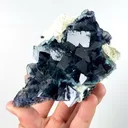 Natural Blue Purple Fluorite, Cube Mineral Specimen: NEIMNEGGU (105*55*90mm) - image 2