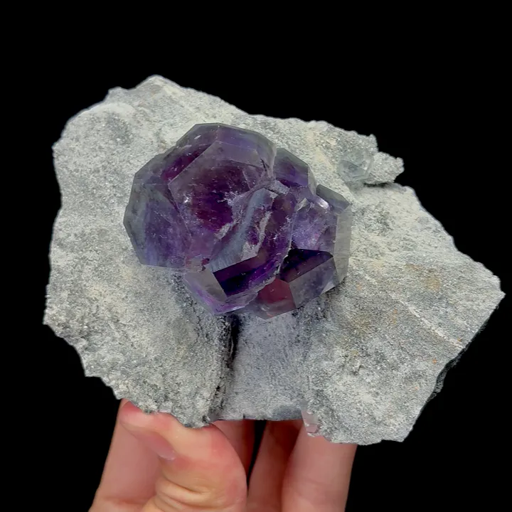 Natural Blue Purple Fluorite Mineral Specimen,High Quality Specimen,FUJIAN,CHINA(115*95*60mm) image