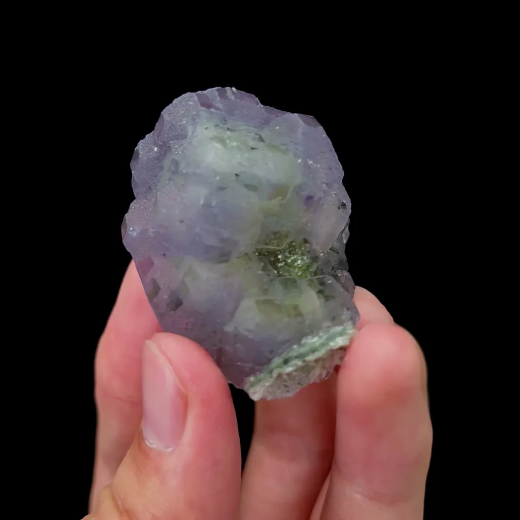 Natural Blue Purple Fluorite Mineral Specimen,High Quality Specimen,XIANGHUALING,HUNAN,CHINA(39*40*41mm) - image 2