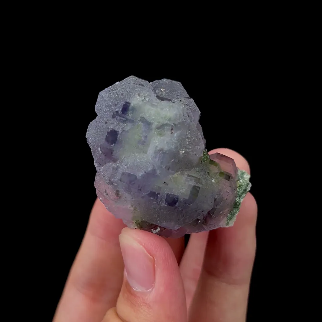 Natural Blue Purple Fluorite Mineral Specimen,High Quality Specimen,XIANGHUALING,HUNAN,CHINA(39*40*41mm) - image 4