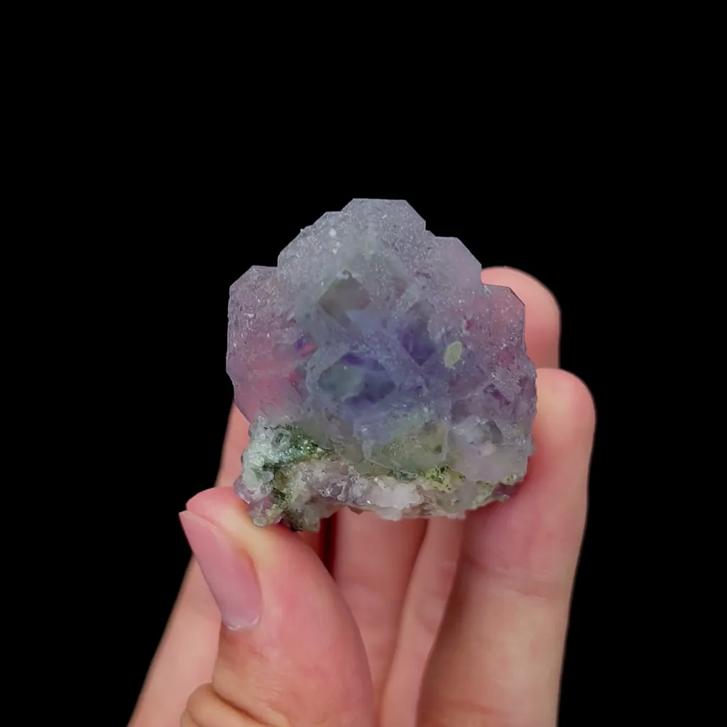 Natural Blue Purple Fluorite Mineral Specimen,High Quality Specimen,XIANGHUALING,HUNAN,CHINA(39*40*41mm) - image 3