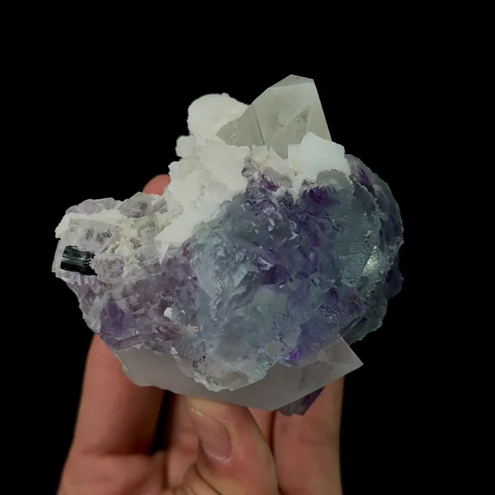 Natural Blue Purple Fluorite Mineral Specimen,High Quality Specimen:YAO GANG XIAN,CHINA(102*70*71mm) - image 3
