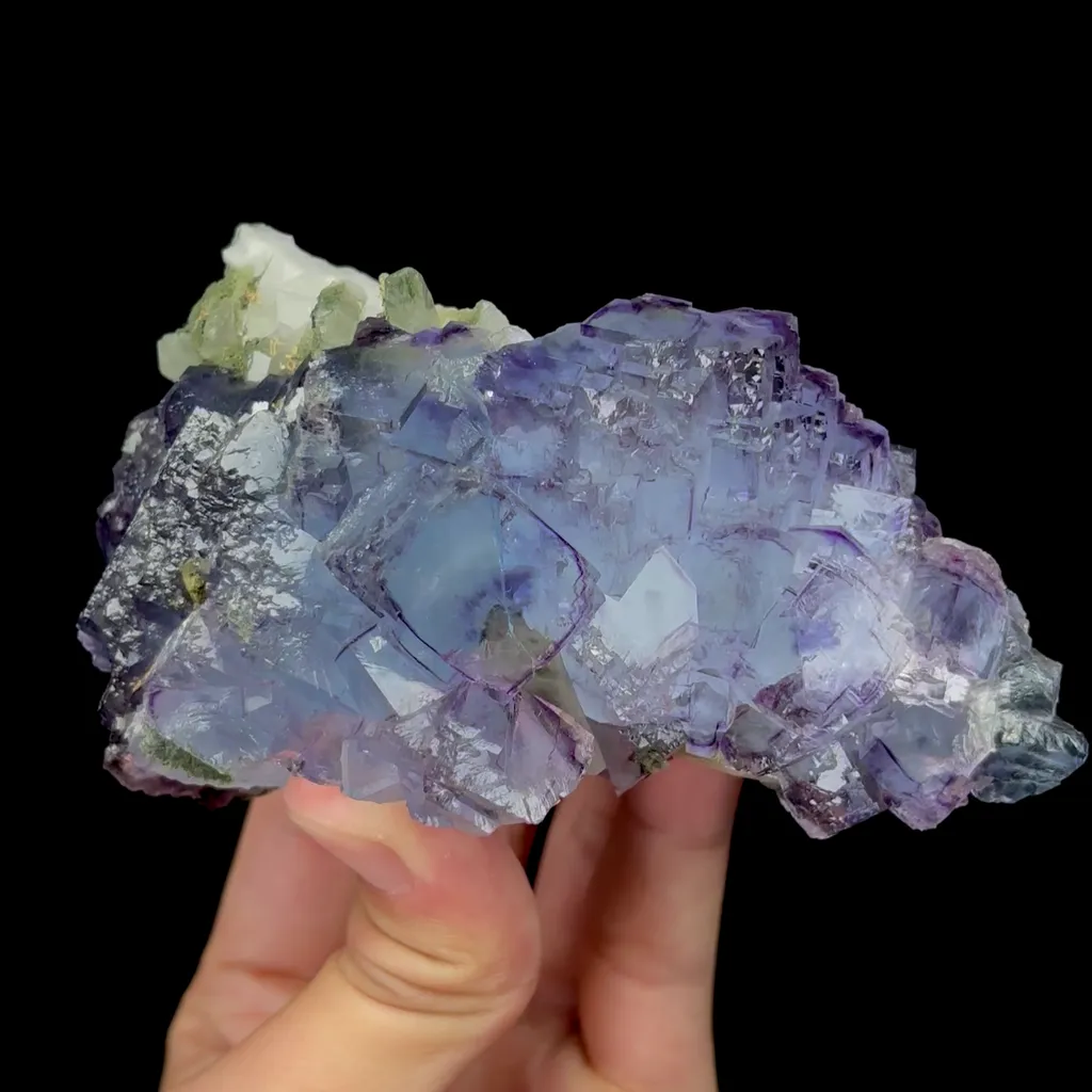 Natural Blue Purple Fluorite Mineral Specimen,High Quality Specimen,YAO GANG XIAN,HUNAN,CHINA(118*56*54mm) image