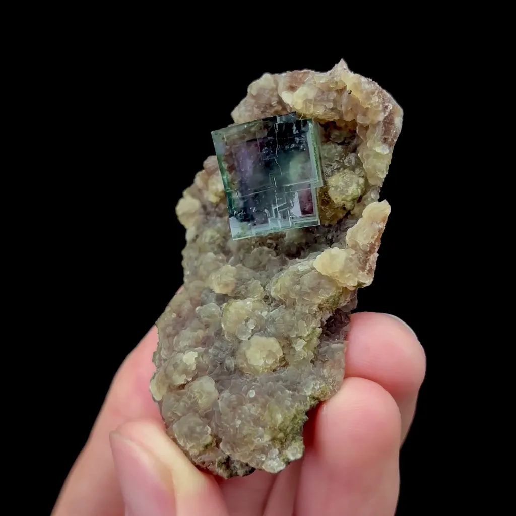 Natural Blue Purple Fluorite Mineral Specimen,High Quality Specimen,YAO GANG XIAN,HUNAN,CHINA(59*37*26mm) image