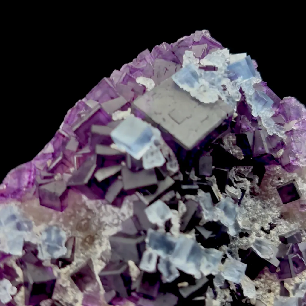 Natural Blue Purple Fluorite Mineral Specimen,High Quality Specimen,ZHEJIANG,CHINA(100*80*34mm) - image 3