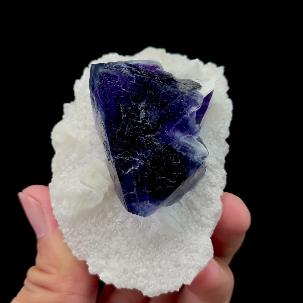 Natural Blue Purple Octahedral Fluorite Mineral Specimen,High Quality Specimen,ZHEJIANG,CHINA(73*52*38mm) - image 4