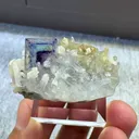 Natural Blue Purple Phantom Fluorite  and Crystal Coexist comes from Yaogangxian,Hunan 35*25*15MM - image 4