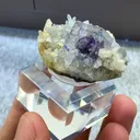 Natural Blue Purple Phantom Fluorite  and Crystal Coexist comes from Yaogangxian,Hunan 35*25*15MM - image 2